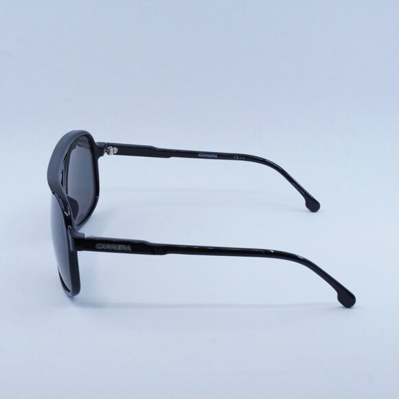 CARRERA 1047/S 0807 M9 Sunglasses Black Aviator Frame, Grey Polarized Lenses - Picture 5 of 10